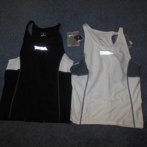 NWT Profile Design Set Of 2 Small Triathlon Cycling Shirts Jerseys Black White